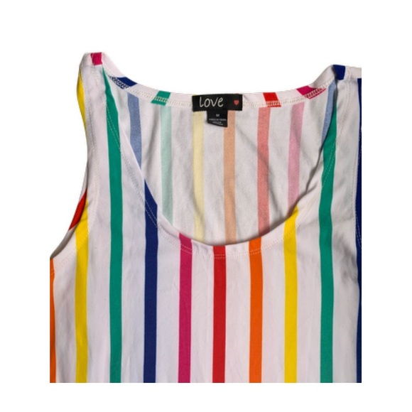 Rainbow striped midi dress - Picture 2 of 5